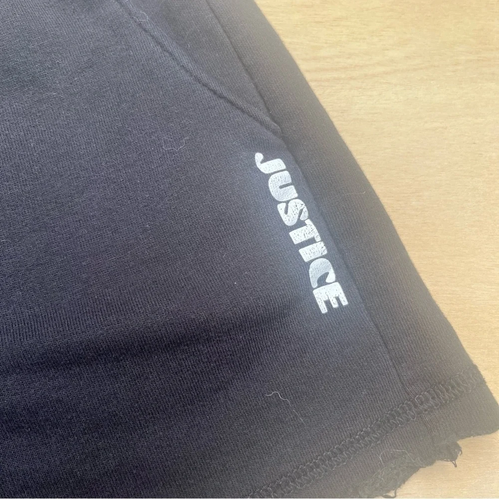 Kids Girls Justice Black Shorts Size Medium